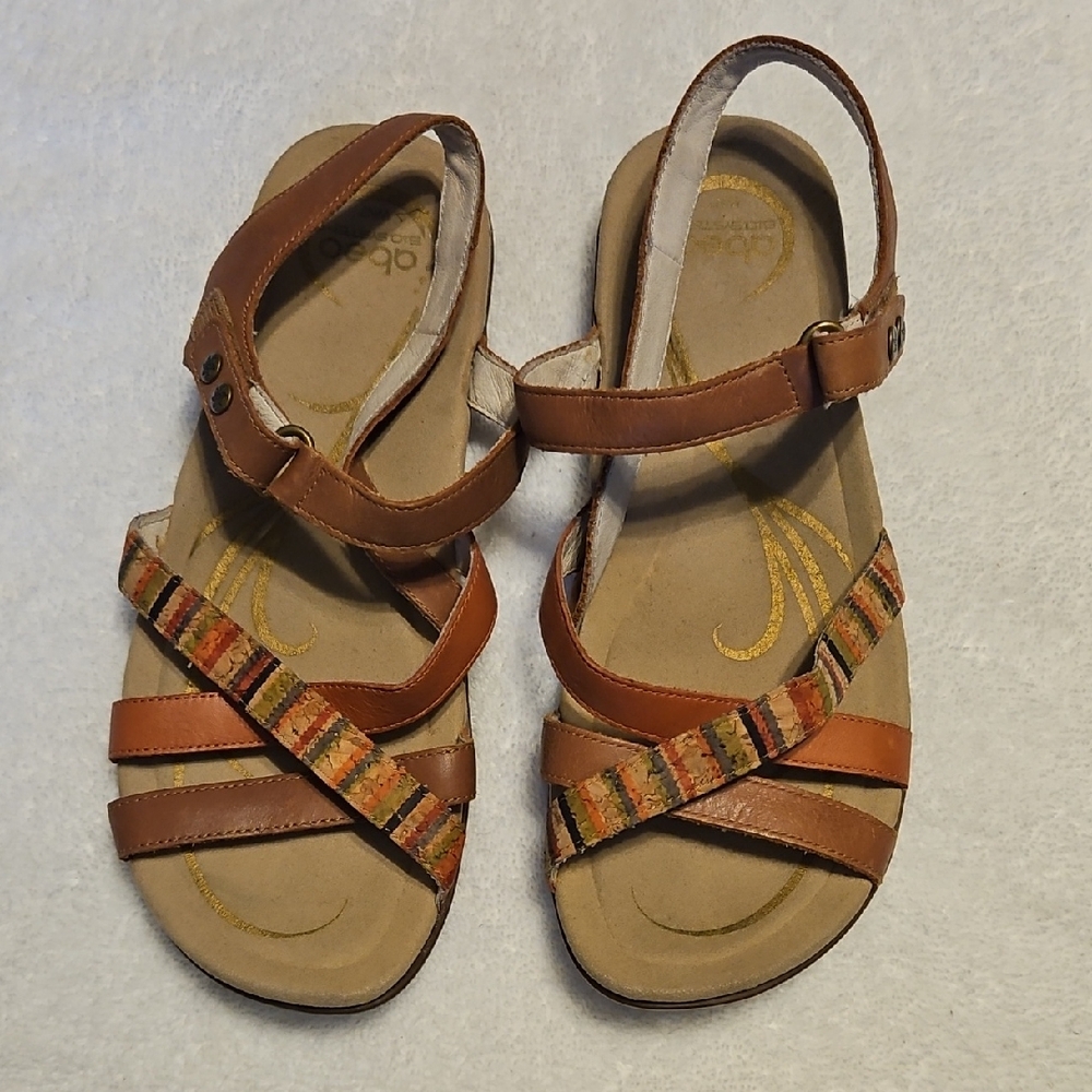 Abeo Brown and Multicolor Sandals
